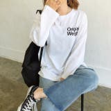 バックBIGロゴプリントルーズTシャツ ロンT 韓国 | SHEENA | 詳細画像18