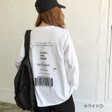 ホワイト1 | バックプリントルーズTシャツ ロンT 韓国 | SHEENA