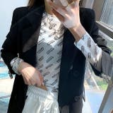 ストレッチメッシュロゴプリントトップス 春夏 韓国ファッション | SHEENA  | 詳細画像13 