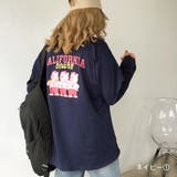 ネイビー1 | CALIFORNIA bearsバックプリントロンT Tシャツ | SHEENA 