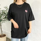 バックミニbearプリントルーズTシャツ 春 夏 | SHEENA  | 詳細画像2 