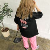 バックミニbearプリントルーズTシャツ 春 夏 | SHEENA  | 詳細画像7 