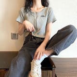 フロントZIPショート丈ニットトップス 春夏 韓国ファッション | SHEENA  | 詳細画像15 