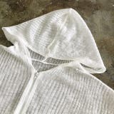 クロップド丈サマーニットシアーフーディー 春 夏 | SHEENA | 詳細画像20