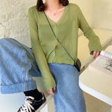 クロップド丈サマーニットカーディガン 夏 韓国ファッション | SHEENA | 詳細画像12