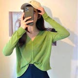 クロップド丈サマーニットカーディガン 夏 韓国ファッション | SHEENA | 詳細画像13