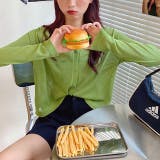 クロップド丈サマーニットカーディガン 夏 韓国ファッション | SHEENA | 詳細画像14