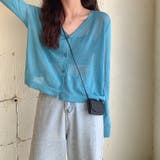 クロップド丈サマーニットカーディガン 夏 韓国ファッション | SHEENA | 詳細画像19