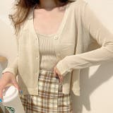 クロップド丈サマーニットカーディガン 夏 韓国ファッション | SHEENA | 詳細画像30