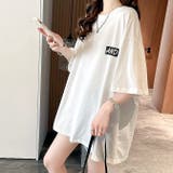 MIXロゴバックプリントルーズTシャツ 春 夏 | SHEENA | 詳細画像10