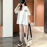 MIXロゴバックプリントルーズTシャツ 春 夏 | SHEENA | 詳細画像12