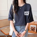 MIXロゴバックプリントルーズTシャツ 春 夏 | SHEENA | 詳細画像34