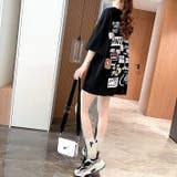 MIXロゴバックプリントルーズTシャツ 春 夏 | SHEENA | 詳細画像4