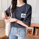 MIXロゴバックプリントルーズTシャツ 春 夏 | SHEENA | 詳細画像35