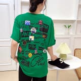 MIXロゴバックプリントルーズTシャツ 春 夏 | SHEENA | 詳細画像39