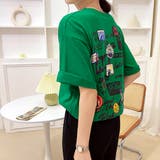 MIXロゴバックプリントルーズTシャツ 春 夏 | SHEENA | 詳細画像43