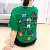 MIXロゴバックプリントルーズTシャツ 春 夏 | SHEENA | 詳細画像44