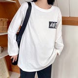 MIXロゴバックプリントルーズTシャツ 春 夏 | SHEENA | 詳細画像50