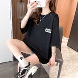 MIXロゴバックプリントルーズTシャツ 春 夏 | SHEENA | 詳細画像6