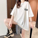 MIXロゴバックプリントルーズTシャツ 春 夏 | SHEENA | 詳細画像9