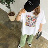 カラーイラストプリントTシャツ 夏 韓国 | SHEENA | 詳細画像4