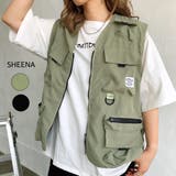 ルーズシルエットフィッシングベスト 晩夏 初秋 | SHEENA  | 詳細画像1 