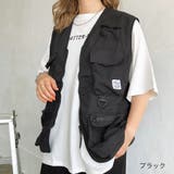 ブラック | ルーズシルエットフィッシングベスト 晩夏 初秋 | SHEENA 
