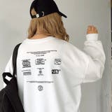 MIXロゴプリントルーズトレーナー 秋 冬 | SHEENA | 詳細画像10