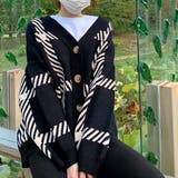 チェック柄ルーズニットカーディガン 秋 冬 新作 韓国 韓国ファッション  | SHEENA  | 詳細画像25 