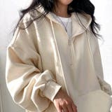 裏起毛ボリュームスリーブハーフジップトップス 秋 冬 | SHEENA | 詳細画像16