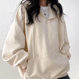 裏起毛ボリュームスリーブハーフジップトップス 秋 冬 | SHEENA | 詳細画像17