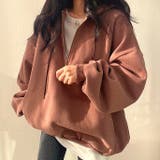 裏起毛ボリュームスリーブハーフジップトップス 秋 冬 | SHEENA | 詳細画像20