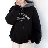 アーチロゴ配色パーカー 秋 冬 | SHEENA | 詳細画像3