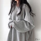 グレー | オーバーサイズルーズライトトレーナー 春 トレーナー | SHEENA