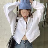 襟付きワッフルZIPトップス 春 秋 | SHEENA | 詳細画像11