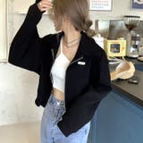 襟付きワッフルZIPトップス 春 秋 | SHEENA | 詳細画像14