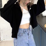 襟付きワッフルZIPトップス 春 秋 | SHEENA | 詳細画像15