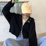 襟付きワッフルZIPトップス 春 秋 | SHEENA | 詳細画像18