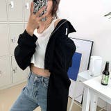 襟付きワッフルZIPトップス 春 秋 | SHEENA | 詳細画像21