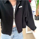 襟付きワッフルZIPトップス 春 秋 | SHEENA | 詳細画像22