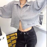 襟付きワッフルZIPトップス 春 秋 | SHEENA | 詳細画像28