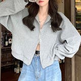 襟付きワッフルZIPトップス 春 秋 | SHEENA | 詳細画像30