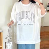 BROOKLYNプリントオーバーＴシャツ 春 夏 | SHEENA  | 詳細画像20 