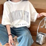 ホワイトブラック | BROOKLYNプリントオーバーＴシャツ 春 夏 | SHEENA 