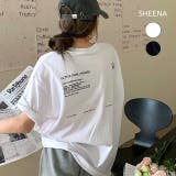 シンプルバックロゴルーズTシャツ 春 夏 | SHEENA | 詳細画像1