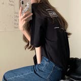 シンプルバックロゴルーズTシャツ 春 夏 | SHEENA | 詳細画像13
