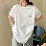 シンプルバックロゴルーズTシャツ 春 夏 | SHEENA | 詳細画像2