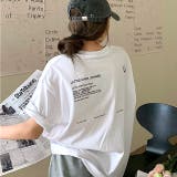シンプルバックロゴルーズTシャツ 春 夏 | SHEENA | 詳細画像4