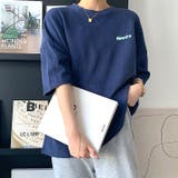 NewtroロゴプリントルーズTシャツ 春 夏 | SHEENA | 詳細画像12