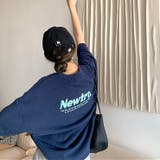 NewtroロゴプリントルーズTシャツ 春 夏 | SHEENA | 詳細画像17